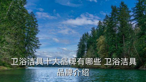  衛(wèi)浴潔具十大品牌有哪些 衛(wèi)浴潔具品牌介紹