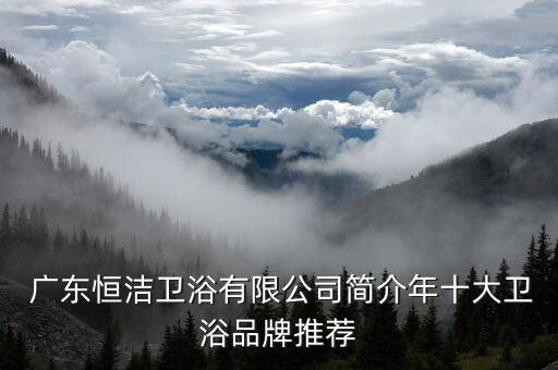  廣東恒潔衛(wèi)浴有限公司簡(jiǎn)介年十大衛(wèi)浴品牌推薦