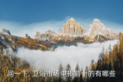 小品牌衛(wèi)浴暴利嗎知乎