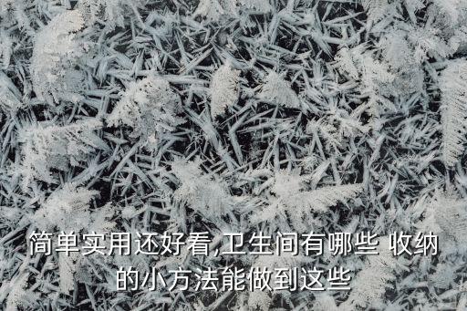 衛(wèi)浴柜小戶型收納方法圖片