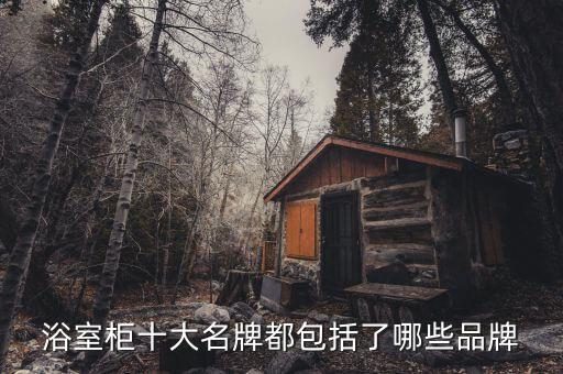 浴室柜十大名牌都包括了哪些品牌
