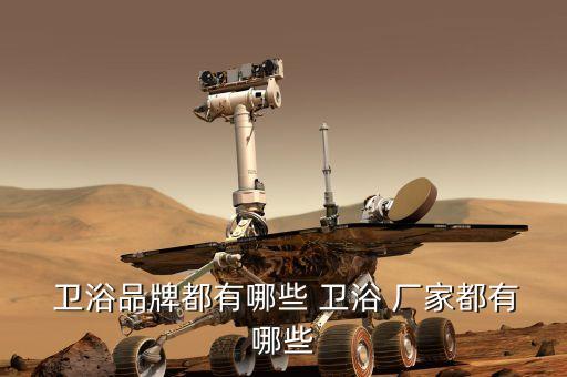  衛(wèi)浴品牌都有哪些 衛(wèi)浴 廠家都有哪些