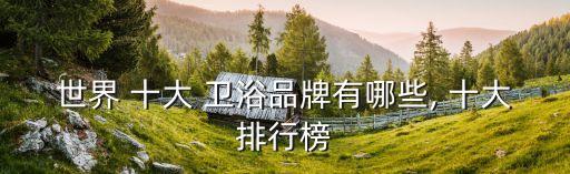 世界 十大 衛(wèi)浴品牌有哪些, 十大排行榜