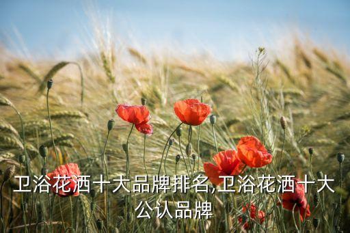 中國衛(wèi)浴花灑十大品牌排名,衛(wèi)浴花灑十大公認(rèn)品牌