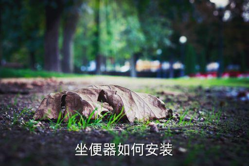 坐便器如何安裝