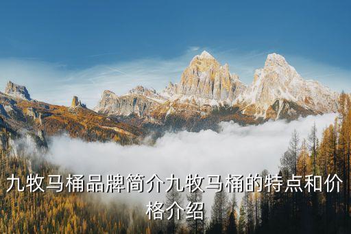 九牧馬桶品牌簡介九牧馬桶的特點(diǎn)和價(jià)格介紹