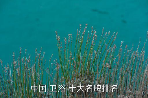 衛(wèi)浴淋浴十大品牌,世界十大高端衛(wèi)浴品牌排行榜