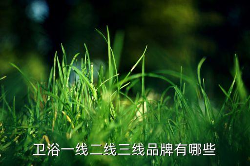 衛(wèi)浴一線二線三線品牌有哪些