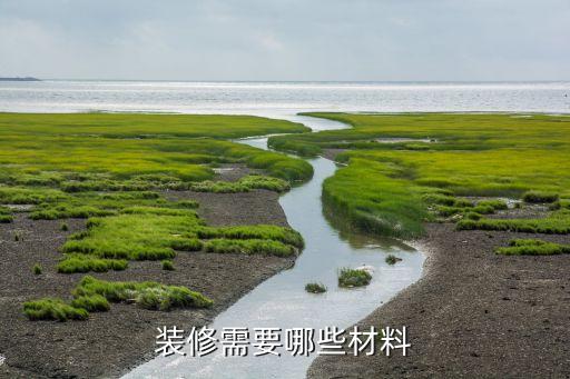 裝修需要哪些材料