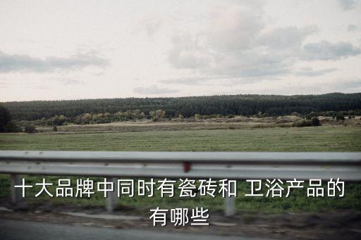 十大品牌中同時(shí)有瓷磚和 衛(wèi)浴產(chǎn)品的有哪些