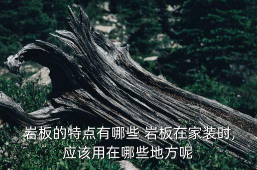  巖板的特點(diǎn)有哪些 巖板在家裝時(shí),應(yīng)該用在哪些地方呢