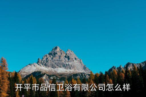 開(kāi)平市品信衛(wèi)浴有限公司怎么樣