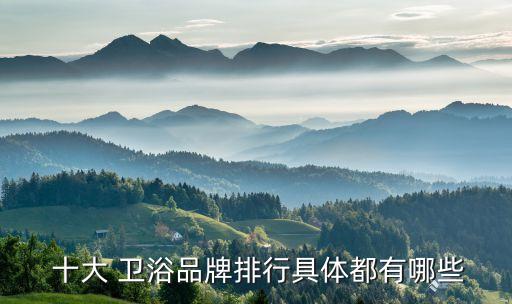 十大 衛(wèi)浴品牌排行具體都有哪些