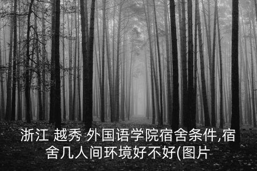 浙江 越秀 外國語學(xué)院宿舍條件,宿舍幾人間環(huán)境好不好(圖片
