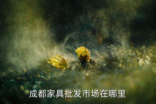 成都家具批發(fā)市場在哪里