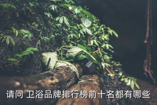 請問 衛(wèi)浴品牌排行榜前十名都有哪些