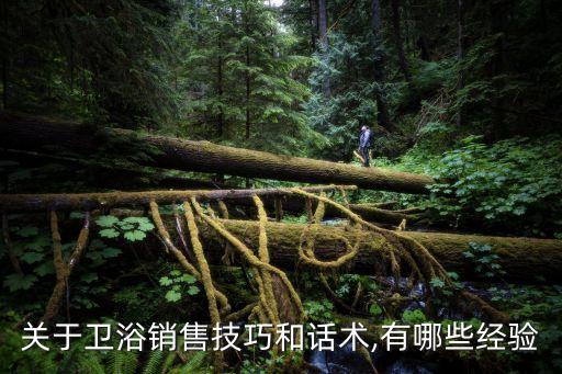關(guān)于衛(wèi)浴銷售技巧和話術(shù),有哪些經(jīng)驗(yàn)