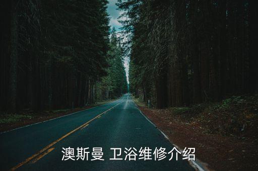 澳斯曼 衛(wèi)浴維修介紹