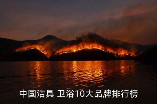 中國(guó)潔具 衛(wèi)浴10大品牌排行榜