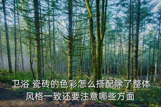  衛(wèi)浴 瓷磚的色彩怎么搭配除了整體風(fēng)格一致還要注意哪些方面