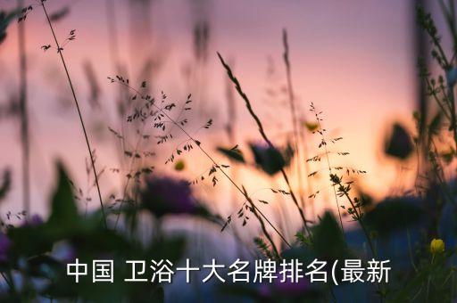 中國 衛(wèi)浴十大名牌排名(最新