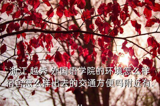 浙江 越秀 外國語學(xué)院的環(huán)境怎么樣宿舍怎么樣出去的交通方便嗎附近有...