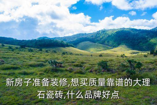 新房子準(zhǔn)備裝修,想買(mǎi)質(zhì)量靠譜的大理石瓷磚,什么品牌好點(diǎn)