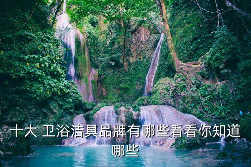 小眾冷門潮牌衛(wèi)浴品牌推薦