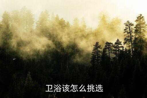  衛(wèi)浴該怎么挑選