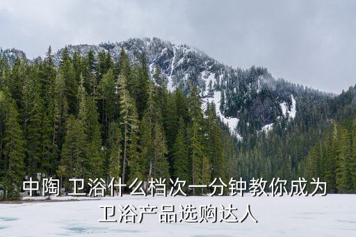 中陶 衛(wèi)浴什么檔次一分鐘教你成為 衛(wèi)浴產(chǎn)品選購(gòu)達(dá)人
