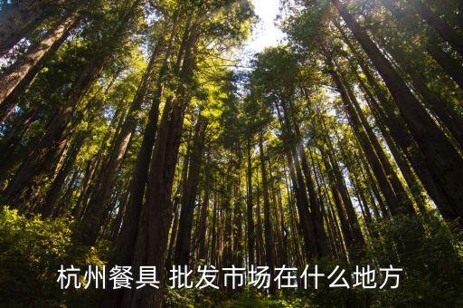 杭州餐具 批發(fā)市場在什么地方