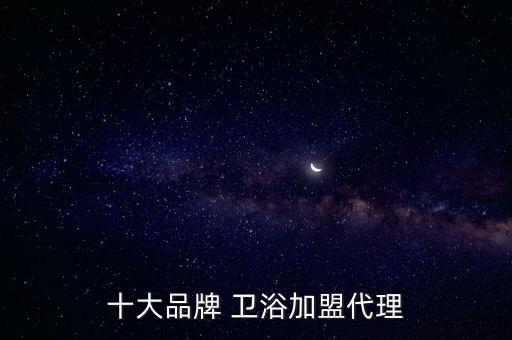 十大品牌 衛(wèi)浴加盟代理