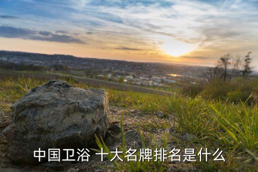 中國衛(wèi)浴 十大名牌排名是什么