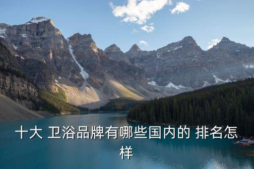 十大 衛(wèi)浴品牌有哪些國(guó)內(nèi)的 排名怎樣