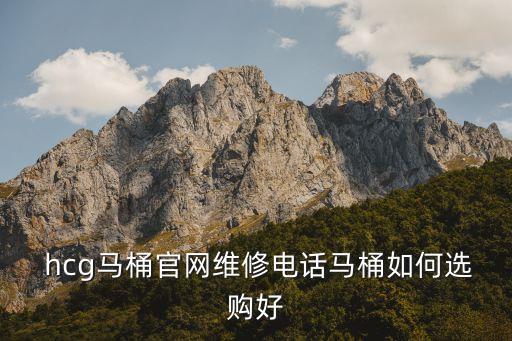  hcg馬桶官網(wǎng)維修電話馬桶如何選購好