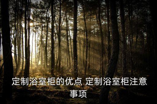  定制浴室柜的優(yōu)點 定制浴室柜注意事項