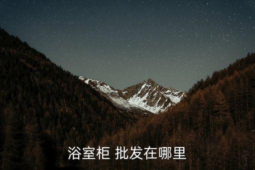 浴室柜 批發(fā)在哪里