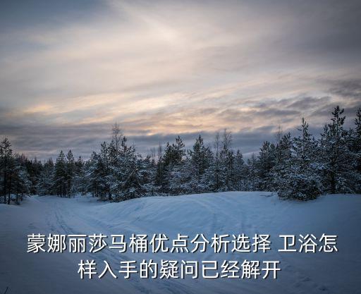  蒙娜麗莎馬桶優(yōu)點(diǎn)分析選擇 衛(wèi)浴怎樣入手的疑問(wèn)已經(jīng)解開(kāi)