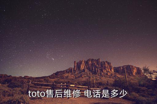 toto售后維修 電話是多少