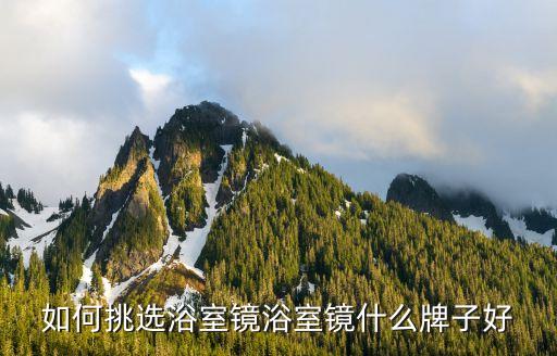 如何挑選浴室鏡浴室鏡什么牌子好