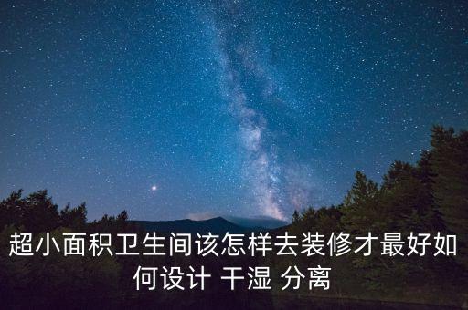 超小面積衛(wèi)生間該怎樣去裝修才最好如何設(shè)計(jì) 干濕 分離