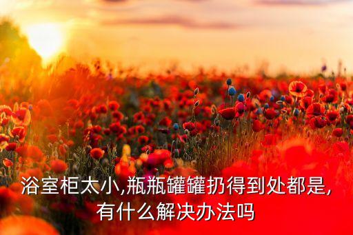 浴室柜太小,瓶瓶罐罐扔得到處都是,有什么解決辦法嗎