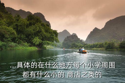 ...具體的在什么地方每個(gè)小學(xué)周圍都有什么小的 商店之類的