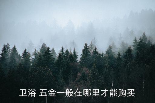 衛(wèi)浴 五金一般在哪里才能購買