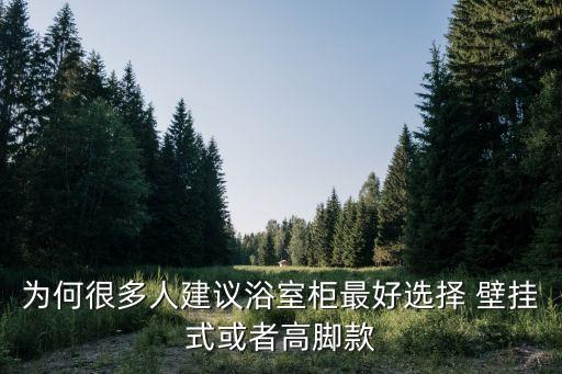 為何很多人建議浴室柜最好選擇 壁掛式或者高腳款