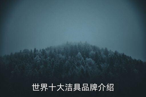 世界十大潔具品牌介紹