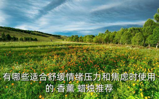 有哪些適合舒緩情緒壓力和焦慮時使用的 香薰 蠟燭推薦