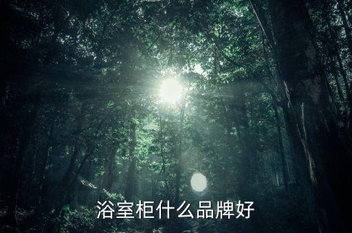浴室柜什么品牌好
