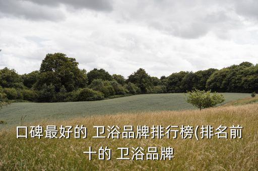 衛(wèi)浴品牌中哪個(gè)品牌性價(jià)比最高的,品牌衛(wèi)浴