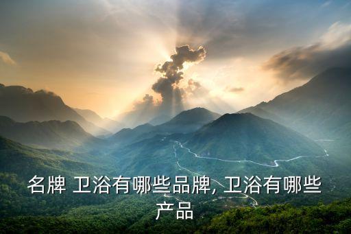 名牌 衛(wèi)浴有哪些品牌, 衛(wèi)浴有哪些產(chǎn)品